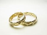 gold celtic wedding ring set