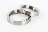 platinum weding band set